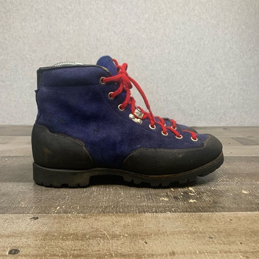 Galibier Womens Size 6 Mountaineering Boots Blue Black Suede Outdoor Hiking